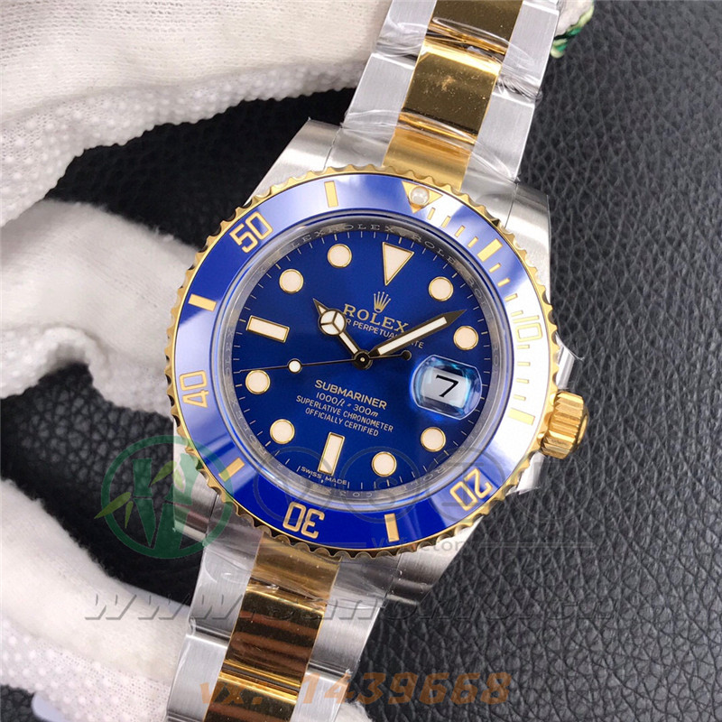 VS廠勞力士間金藍(lán)水鬼40mm「3135機(jī)芯」產(chǎn)品展示