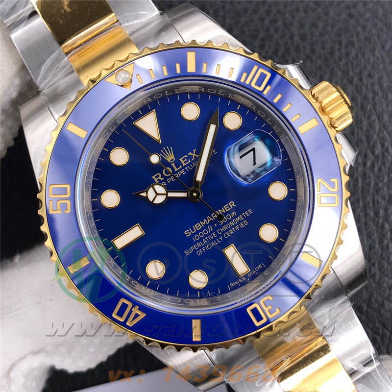 VS廠勞力士間金藍(lán)水鬼40mm「3135機(jī)芯」產(chǎn)品展示