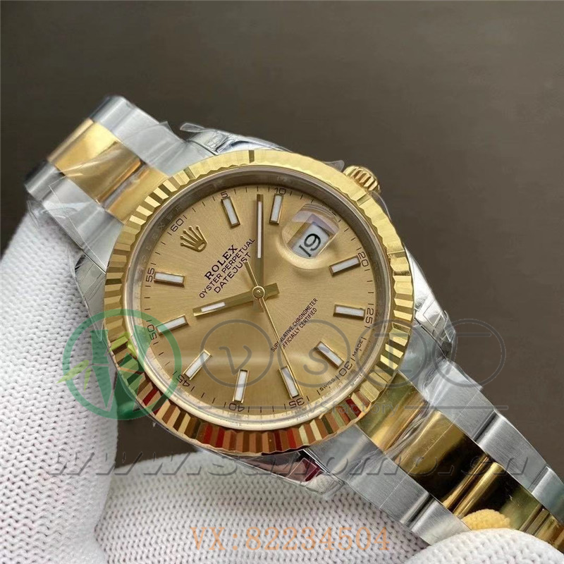 VS廠勞力士日志41mm間金金盤三銖帶「3235機(jī)芯」產(chǎn)品展示