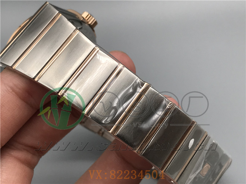VS廠歐米茄星座38mm間玫白面鉆釘產(chǎn)品展示