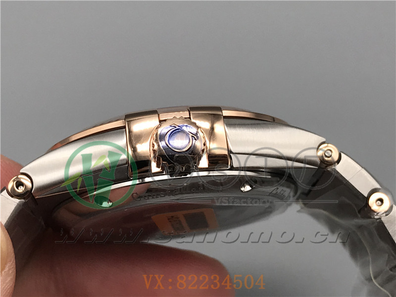 VS廠歐米茄星座38mm間玫白面鉆釘產(chǎn)品展示