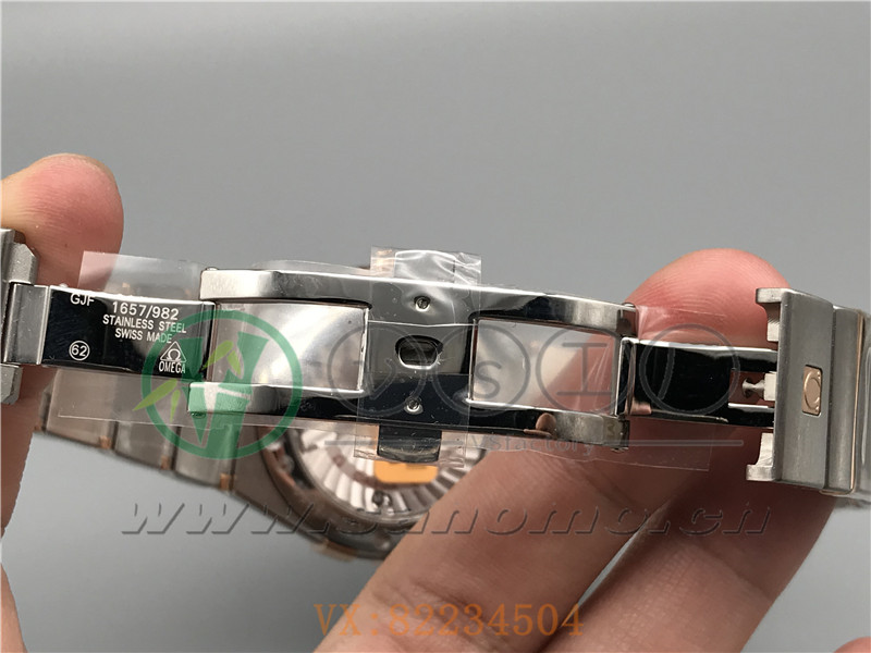 VS廠歐米茄星座38mm間玫白面鉆釘產(chǎn)品展示