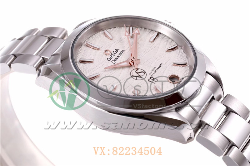 VS廠歐米茄海馬150女士腕表海浪白盤(pán)金針產(chǎn)品展示